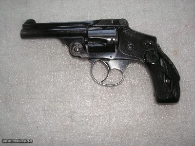 S&W TOP-BREAKS .38 SAFETY HAMERLESS FOURTH MODEL REVOLVER WITH 3.25