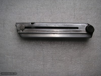 LUGER NAVY PRE WW1 MAGAZINE IN GOOD WORKING CONDITION WITH WOODEN BOTTOM