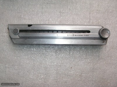 LUGER WW2 POLICE HAENEL SCHMEISSER S/N 814 MAGAZINE IN LIKE NEW ORIGINAL CONDITION