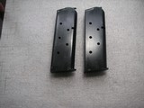 COLT 2 GENUINE OFFICERS MODEL 6 ROUNDS MAGAZINES IN LIKE NEW ORIGINAL CONDITION