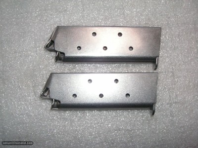 COLT MUSTANG CALIBER 380ACP 5 ROUNDS BLUE & 2-6 ROUNDS STAINLESS STEEL MAGAZINES