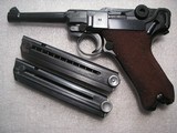 LUGER MAUSER BANNER POLICE FULL RIG WITH 2 NATCHING MAGS IN RARE LIKE NEW FACTORY CONDITION