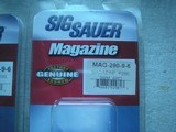 SIG SAUER MODEL 290-9-6 9MM 6 ROUNDS 2 MAGAZINES IN NEW FACTORY GENUINE ISSUED CONDITION - 3 of 9