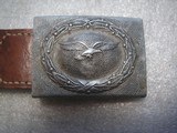 THE ORIGINAL WW2 LUFTWAFFE (AIRFORCE) BELT BUCKLE IN A VERY GOOD ORIGINAL CONDITION - 3 of 11