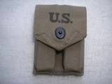 WW2 1942 1911A1 CASE AND 2 CALIBER .45acp MAGAZINES IN EXCELLENT FACTORY CONDITION - 2 of 14