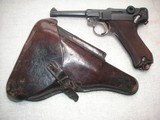 LUGER P.08 PISTOL DATED 1916 WITH HOLSTER & MATCHING MAGAZINE