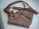 Leather shoulder pistol or revolver holster in very good quality and condition - 1 of 11
