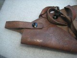 Leather shoulder pistol or revolver holster in very good quality and condition - 10 of 11