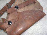 Leather shoulder pistol or revolver holster in very good quality and condition - 2 of 11