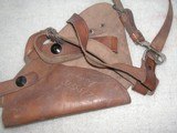 Leather shoulder pistol or revolver holster in very good quality and condition - 11 of 11