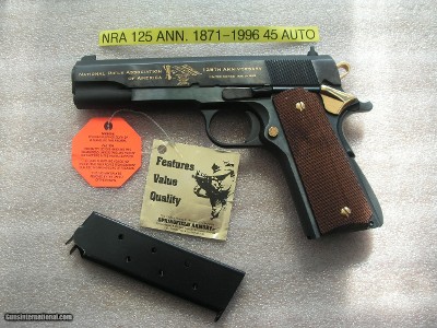 SPRINGFIELD ARMORY 1911A1 NRA EDITION LIKE NEW CONDITION