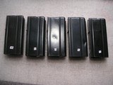 5 M1 CARBINE CALIBER .30 CARBINE 15 ROUNDS MAGAZINES IN GOOD CONDITION