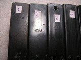 5 M1 CARBINE CALIBER .30 CARBINE 15 ROUNDS MAGAZINES IN GOOD CONDITION - 8 of 11