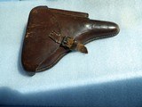 WW2 COMMERCIAL LUGER BEUATIFUL BROWN HOLSTER