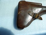 WW2 COMMERCIAL LUGER BEUATIFUL BROWN HOLSTER - 3 of 14