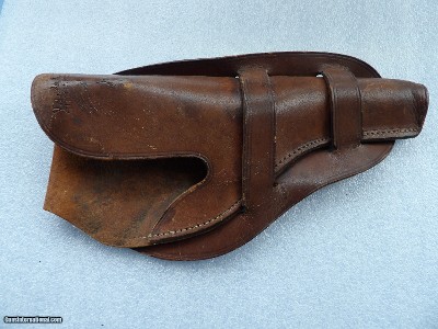 V.L. & A. CHICAGO STAMPED LEATHER REVOLVER HOLSTER