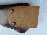 REVOLVER LEATHER HOLSTER .22
4 3/4 MARKED - 5 of 13