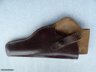 REVOLVER LEATHER HOLSTER .22
4 3/4 MARKED