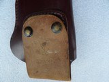 REVOLVER LEATHER HOLSTER .22
4 3/4 MARKED - 8 of 13