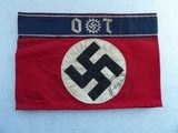 AUTHENTIC WWII ALMOST MINT NAZI UNIFORM ARMBAND - 11 of 20