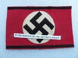 AUTHENTIC WWII ALMOST MINT NAZI UNIFORM ARMBAND - 1 of 20