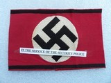 AUTHENTIC WWII ALMOST MINT NAZI UNIFORM ARMBAND