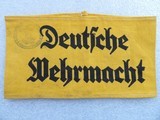 AUTHENTIC WWII ALMOST MINT NAZI UNIFORM ARMBAND - 4 of 20