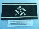 AUTHENTIC WWII ALMOST MINT NAZI UNIFORM ARMBANDS - 10 of 20