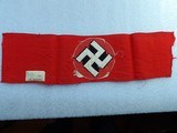 AUTHENTIC WWII NAZI UNIFORM ARM BANDS & BAGES - 16 of 20