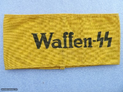 AUTHENTIC WWII NAZI military UNIFORM ARMBANDS