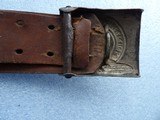 WWII 2 NAZI SS BUCKLES & BELTS WITH RZM & SS MARKIGS - 5 of 19