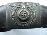 WWII 2 NAZI SS BUCKLES & BELTS WITH RZM & SS MARKIGS - 9 of 19