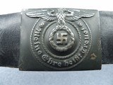 WWII 2 NAZI SS BUCKLES & BELTS WITH RZM & SS MARKIGS - 14 of 19