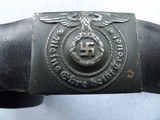 WWII 2 NAZI SS BUCKLES & BELTS WITH RZM & SS MARKIGS - 10 of 19