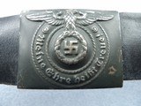 WWII 2 NAZI SS BUCKLES & BELTS WITH RZM & SS MARKIGS - 13 of 19