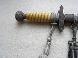 WW2 LUFTWAFFE DAGGER WITH DELUXE HANGERS & PORTAPEE - 9 of 20