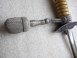 WW2 LUFTWAFFE DAGGER WITH DELUXE HANGERS & PORTAPEE - 20 of 20