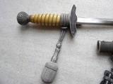 WW2 LUFTWAFFE DAGGER WITH DELUXE HANGERS & PORTAPEE - 15 of 20