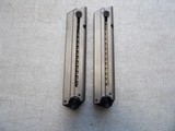 LUGER NICKEL PLATED 2 NEW CONDITION MAGAZINES