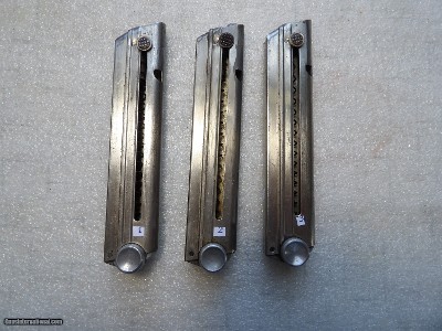 LUGER WW2 NICKEL PLATED VERY GOOD MAGAZINES