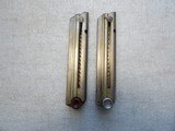 LUGER WW1 AND WW2 NICKEL PLATED MAGAZINES