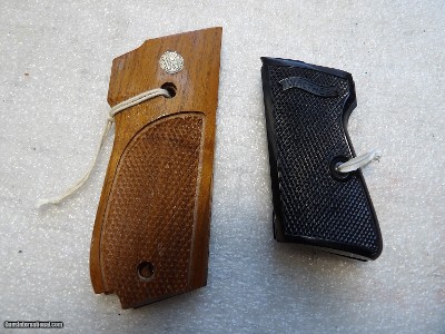 S & W MODEL 52 & WALTHER MODEL PP LIKE NEW GRIPS