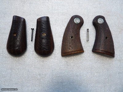 COLT REVOLVER & BROOMHANDLE PISTOL ORIGINAL GRIPS