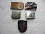 WW2 NAZI'S SOUVENIRS & USA BELT BUCKLES - 1 of 12