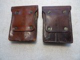 2 US ARMY 1913 DATED COLT 1911 LEATHER MAG POUCHES - 2 of 14