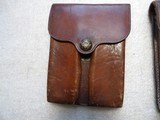 2 US ARMY 1913 DATED COLT 1911 LEATHER MAG POUCHES - 5 of 14