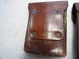 2 US ARMY 1913 DATED COLT 1911 LEATHER MAG POUCHES - 3 of 14