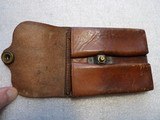 2 US ARMY 1913 DATED COLT 1911 LEATHER MAG POUCHES - 7 of 14