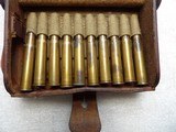 USA 20 RDS VINTAGE REM. CAL 30
IN 1908 LEATHER CASE - 15 of 20