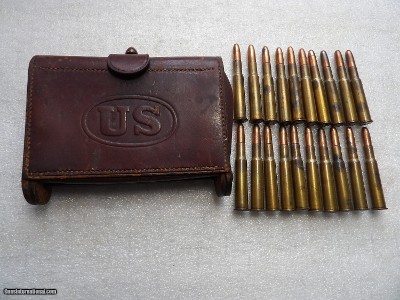 USA 20 RDS VINTAGE REM. CAL 30
IN 1908 LEATHER CASE